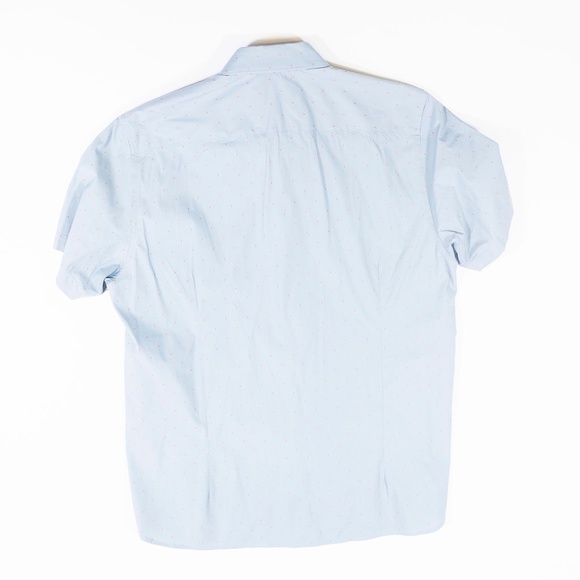 Ted Baker Leeo Chambray Slim Fit Sport Shirt Top - Picture 4 of 8